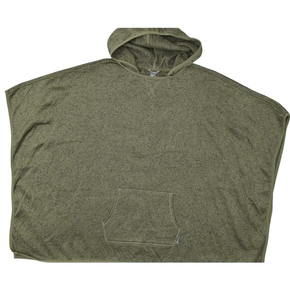 Eddie Bauer Green Cape Sweater Hooded Short Sleeve Solid L/XL Polyester - Picture 1 of 7